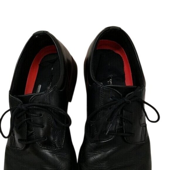 Rockport Mens Black Cap Toe Oxford Dress Shoes Size 12 - Picture 6 of 6